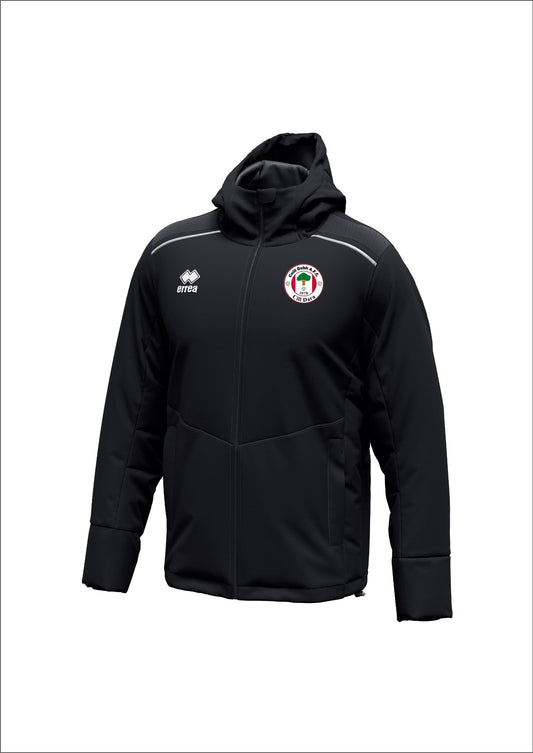 Coill Dubh AFC black Errea Babylon jacket