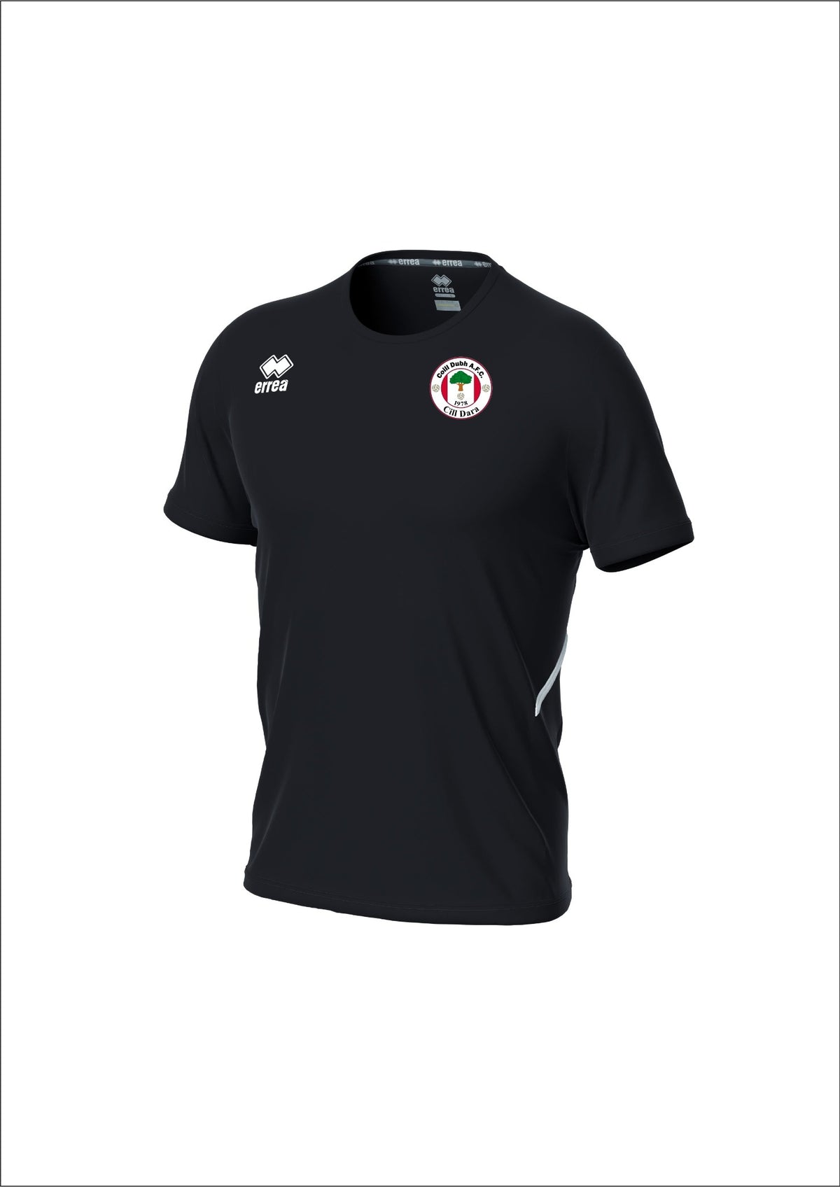 Coill Dubh AFC black Errea training shirt